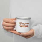 Longhorn Enamel Mug - Los Cuernos Largos de Texas